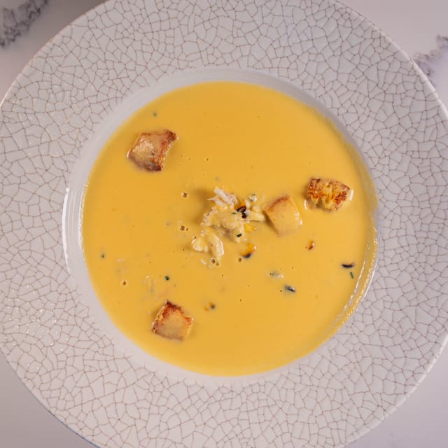 Corn Bisque (take out).