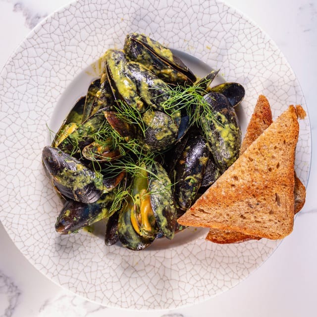 Steamed Bang Island Mussels (take out).