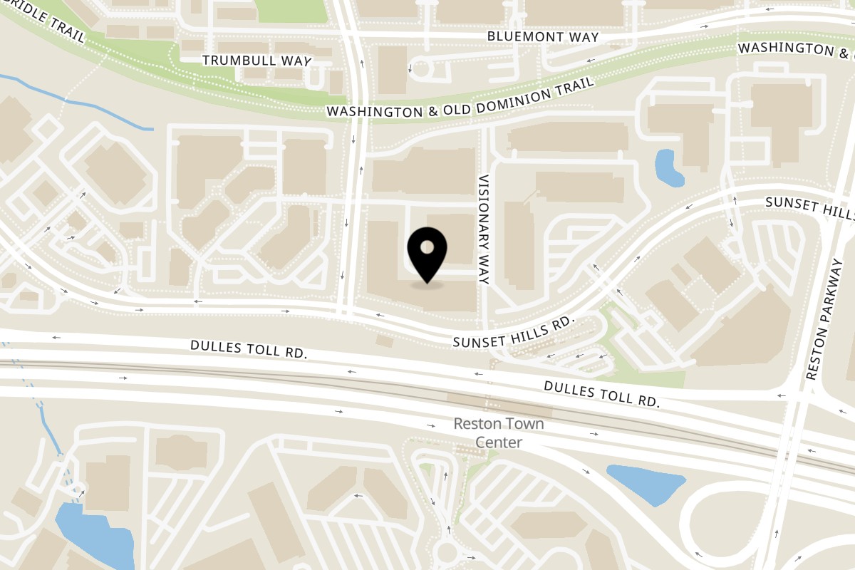 Map showing the location of Clarity - Reston on 1996 Opportunity Wy in Reston
